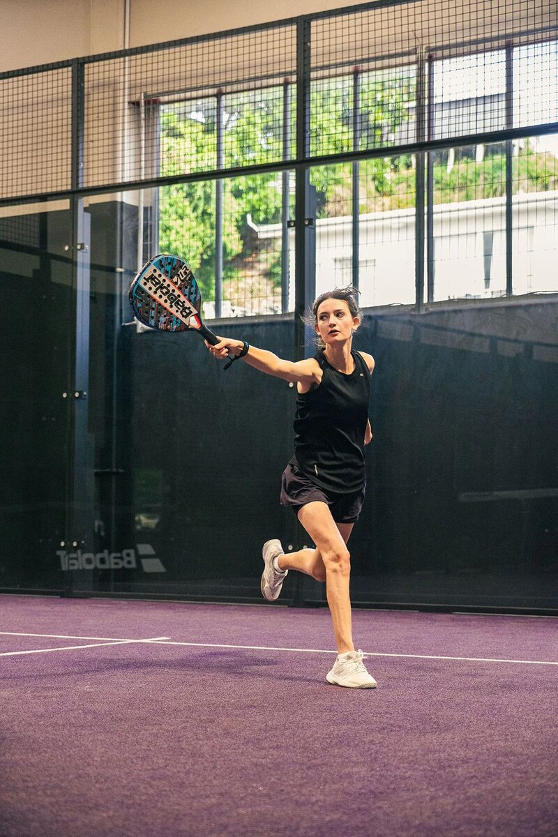 Professional padel footwork and court movement